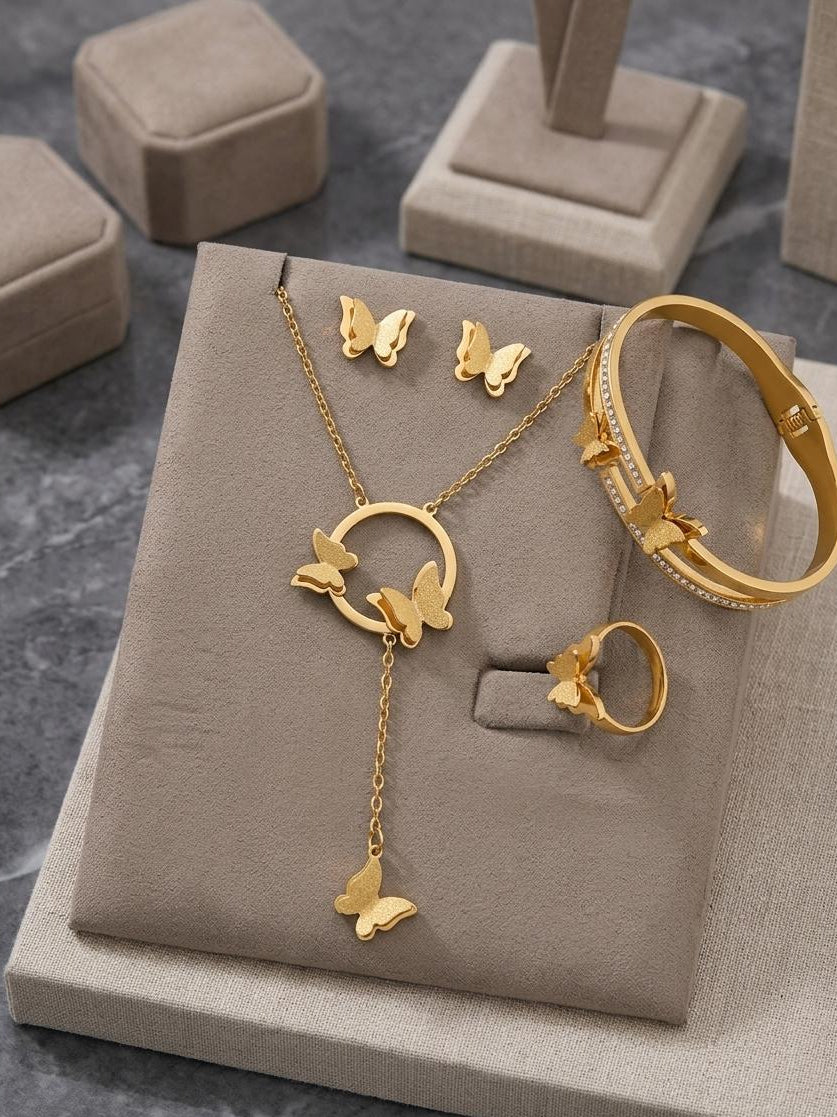 Stainless steel butterfly set
