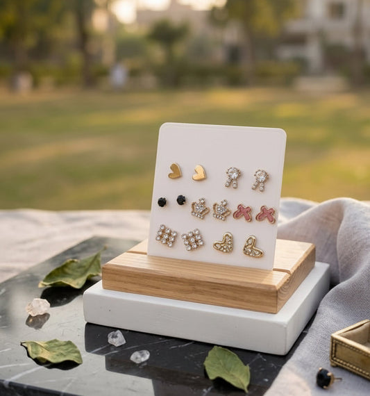 Set of 7 earrings