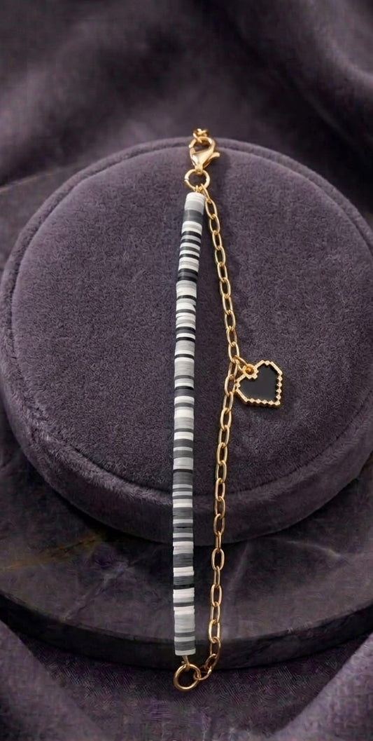 Beaded charm bracelet
