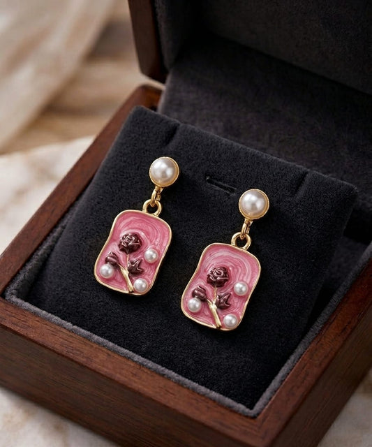 Vintage earings (pink)