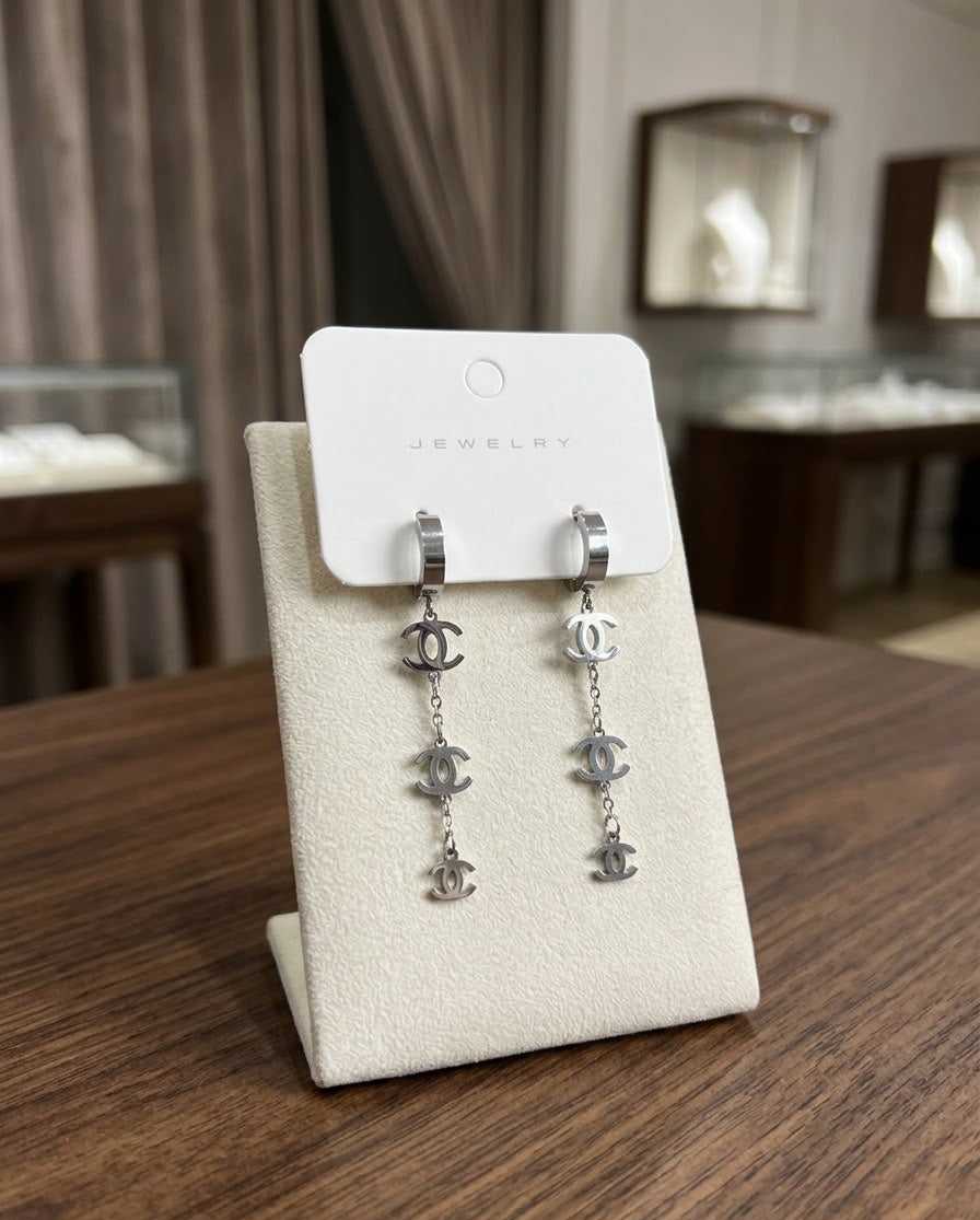 Stainless steel Gucci earrings