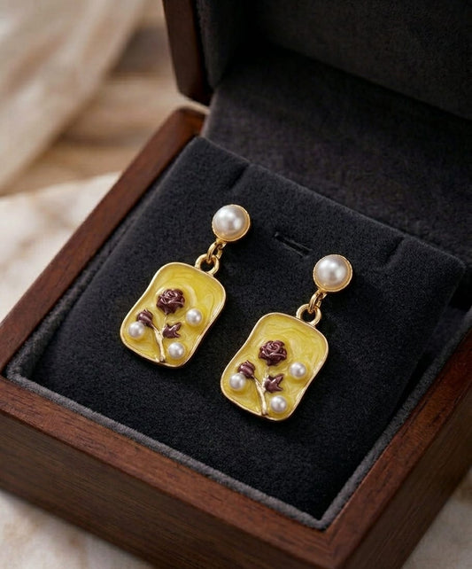 Vintage earrings (lemon)