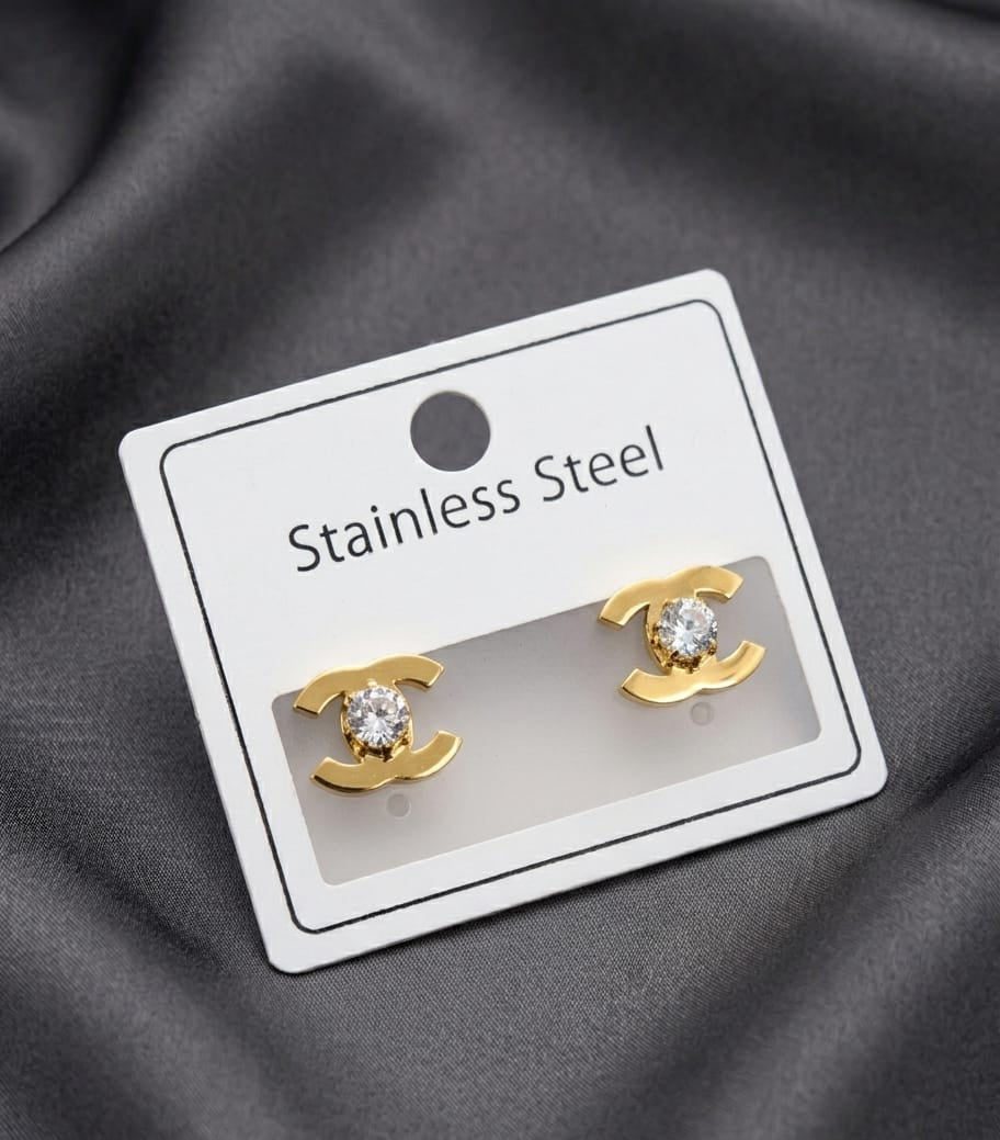 Stainless steel ear studs