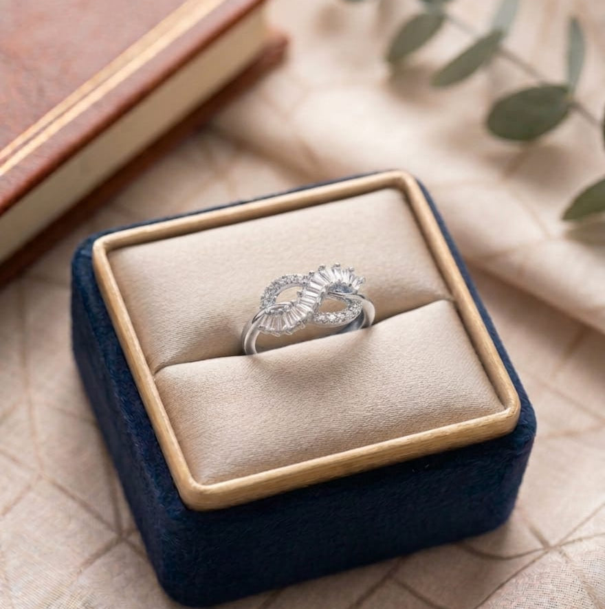 Infinity silver ring