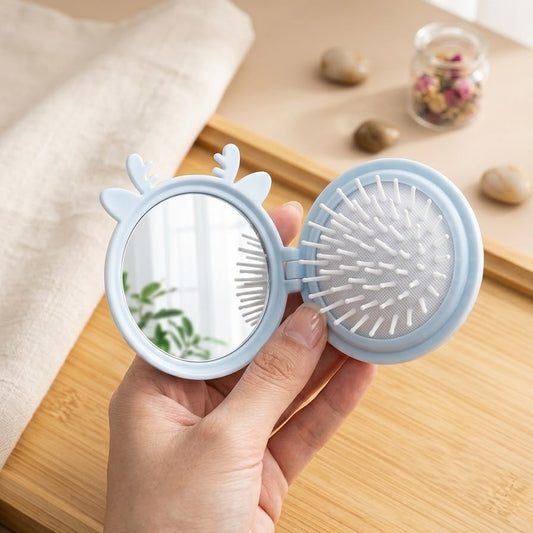 Mirror & brush set (Blue)